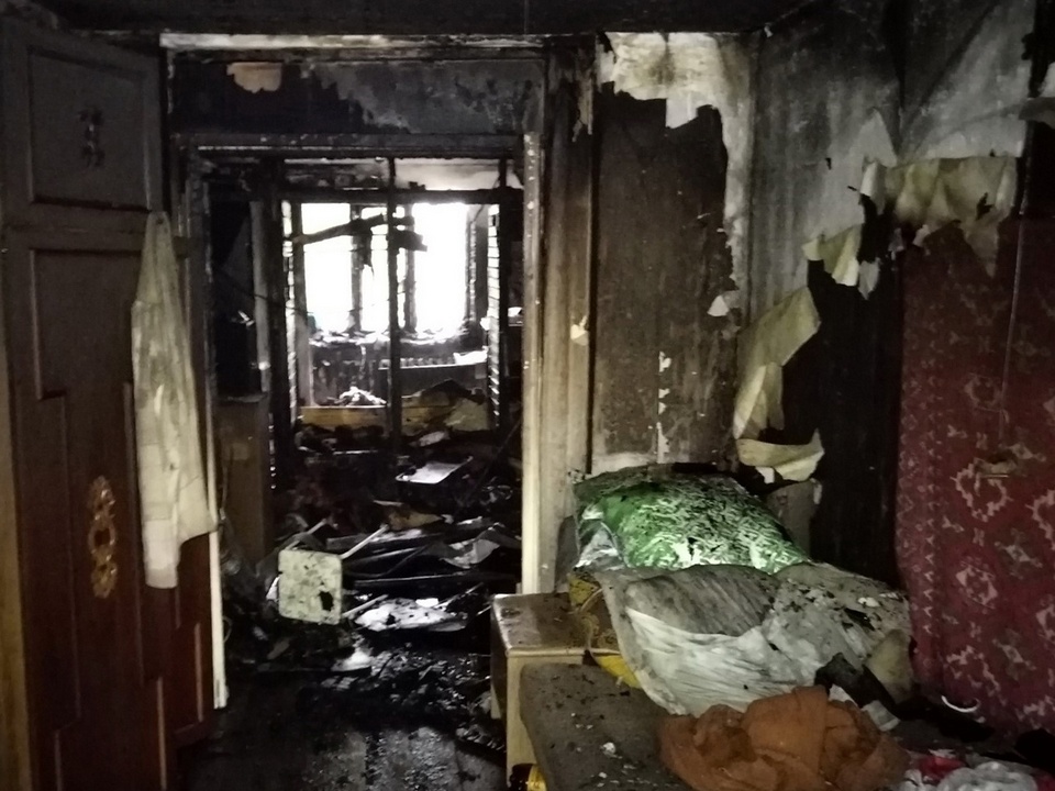 пожар 8.9.2022 в Гагарине, квартира, проспект Строителей