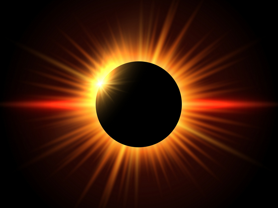 Solar eclipse background