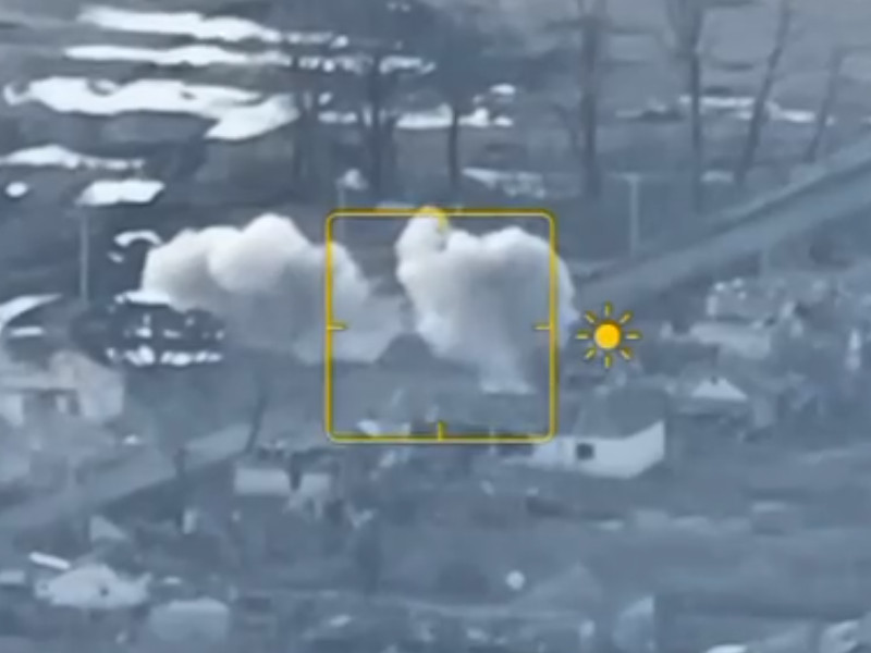 огонь артиллерии смоленских мотострелков по ВСУ возле Торское, январь 2023