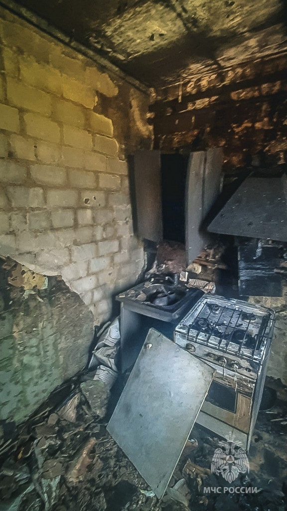 пожар 27.5.2023 на кухне, многоквартирный дом Ракитня-2 Смоленского района