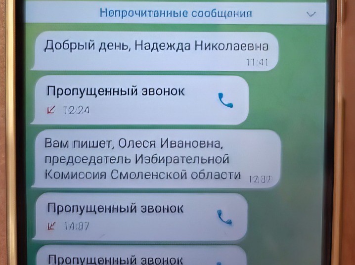 поддельный аккаунт Олеси Жуковой, фото облизбиркома