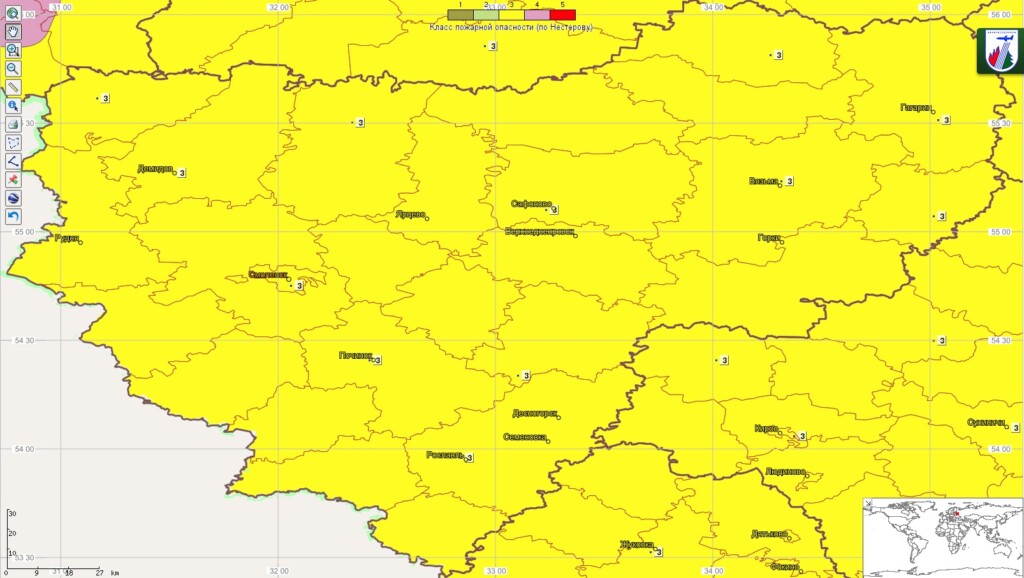 Смоленская область пожарная опасность
