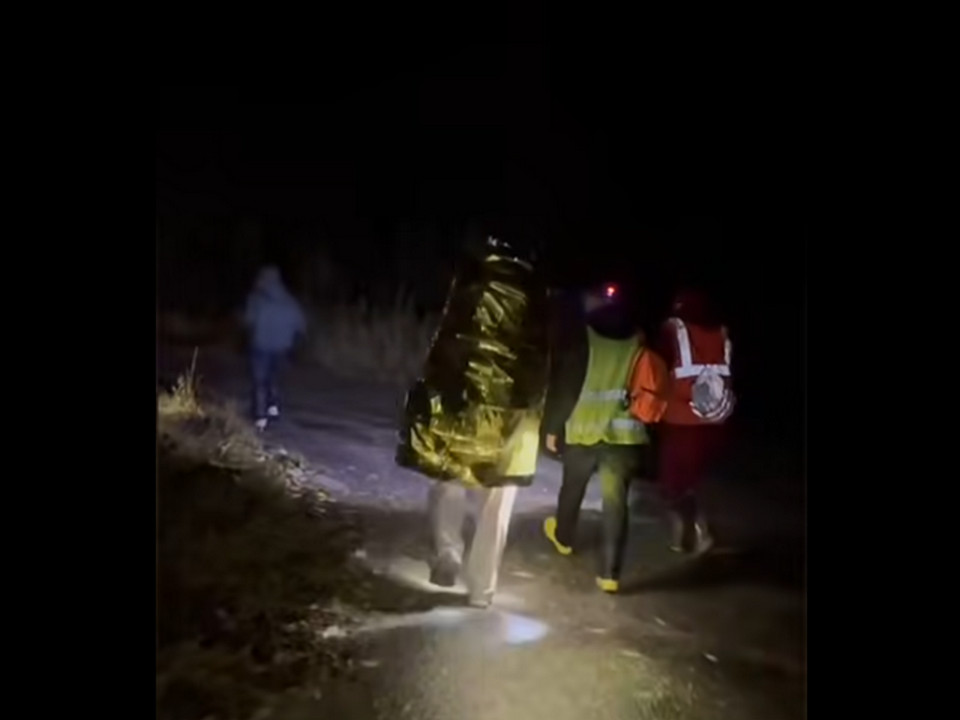 спасение заблудившегося в лесу Краснинского округа Юрия Новикова, Сальвар