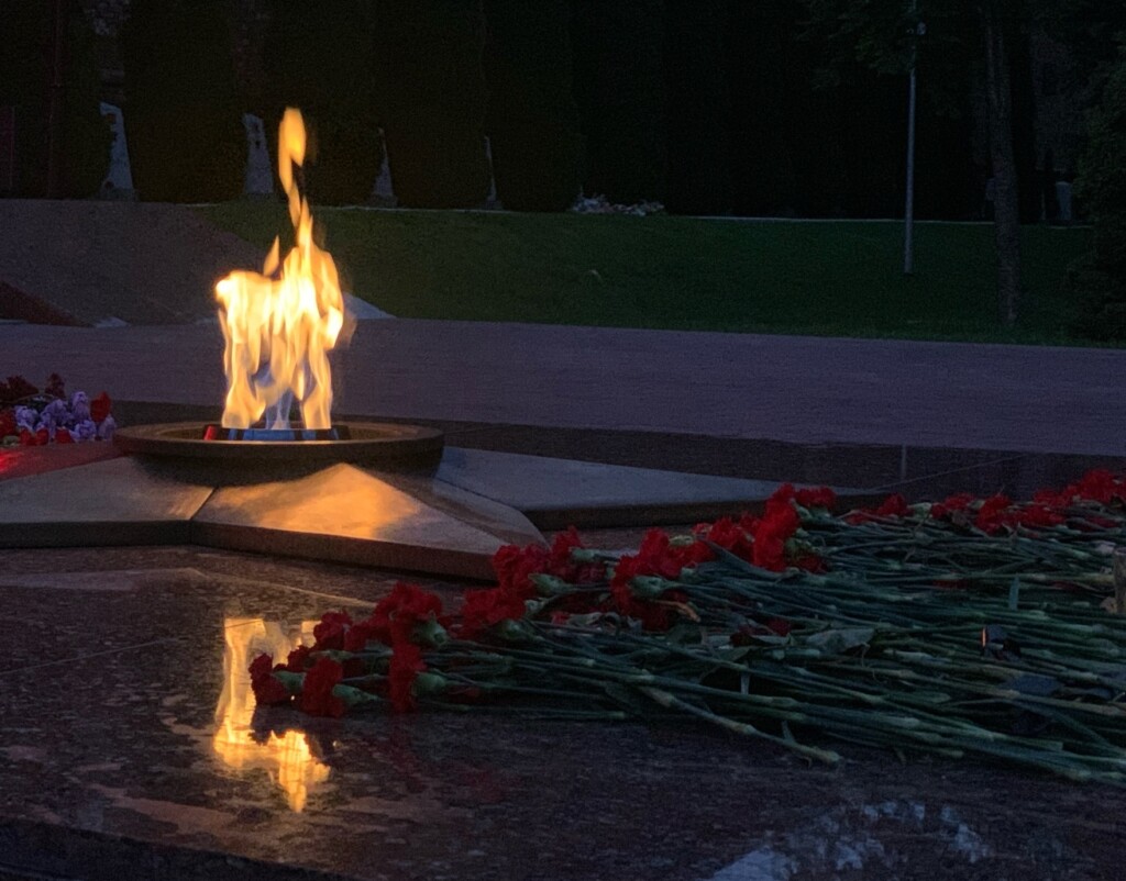 Вечный огонь, память, гвоздики