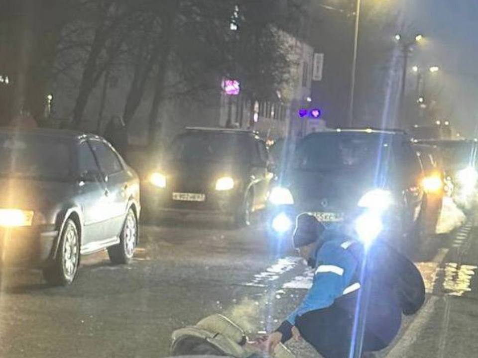 наезд Mitsubishi ASX на подростка, проспект Строителей