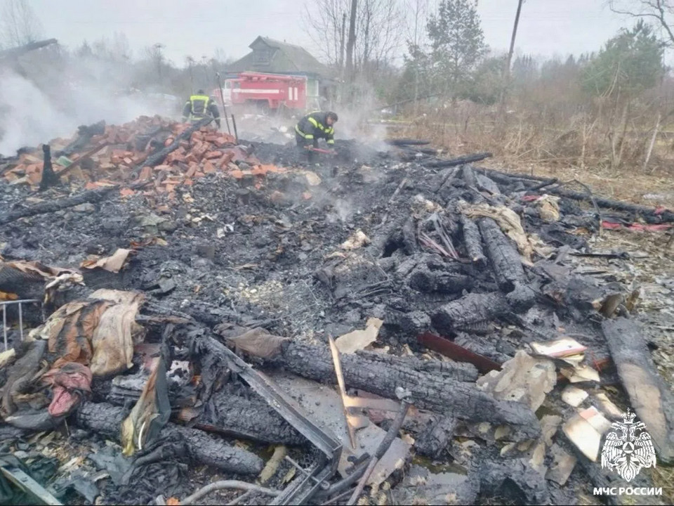 смертельный пожар в Бочарово Сычёвского округа