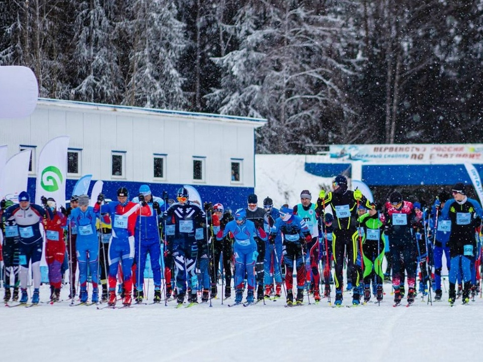 Лыжня России, старт, фото пресс-службы облправительства