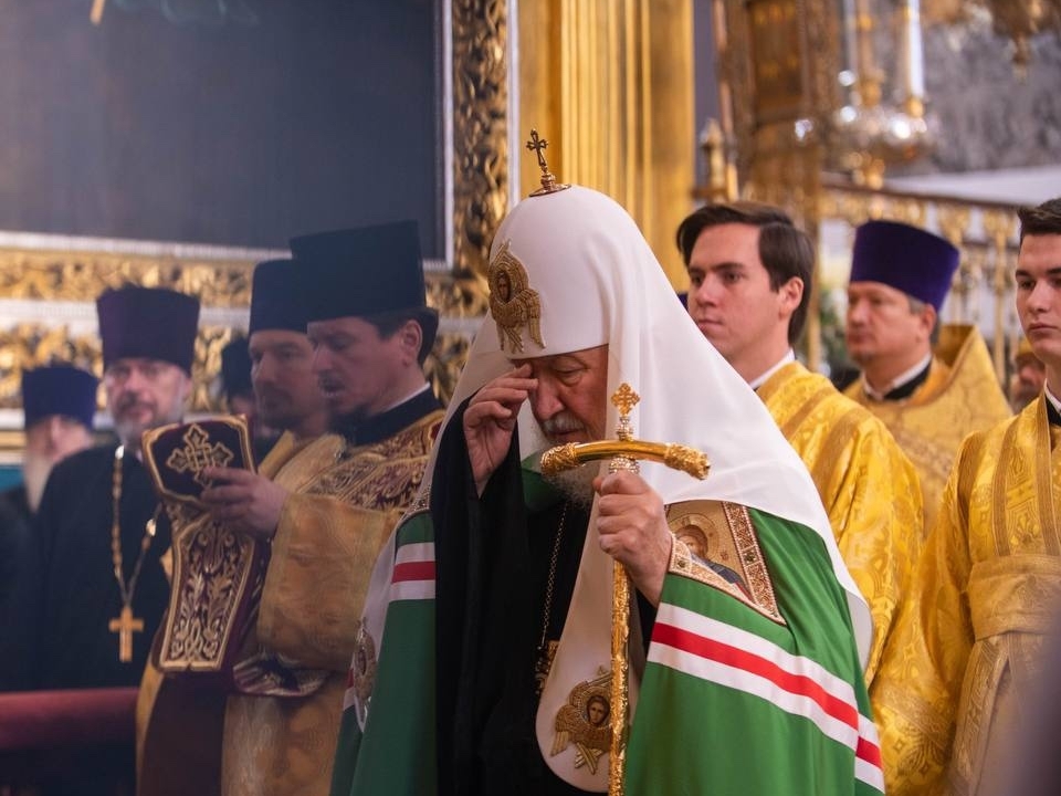 патриарх Кирилл в Успенском соборе Смоленска, фото пресс-службы обладминистрации