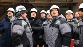 Василий Анохин на заводе "Дорогобуж"