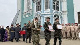 Акция "Дорога домой", прощание с бойцом Иваном Васильевичем Долженко, 1907 года рождения