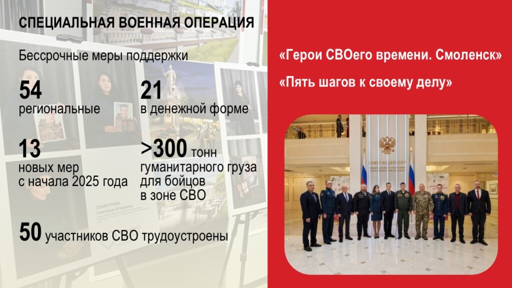 отчёт Анохина перед облдумой за 2025-й, работа по линии СВО