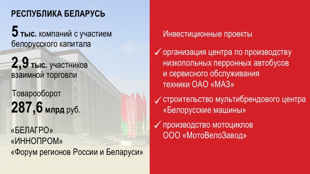 отчёт Анохина перед облдумой за 2025-й, взаимодействие с Белоруссией
