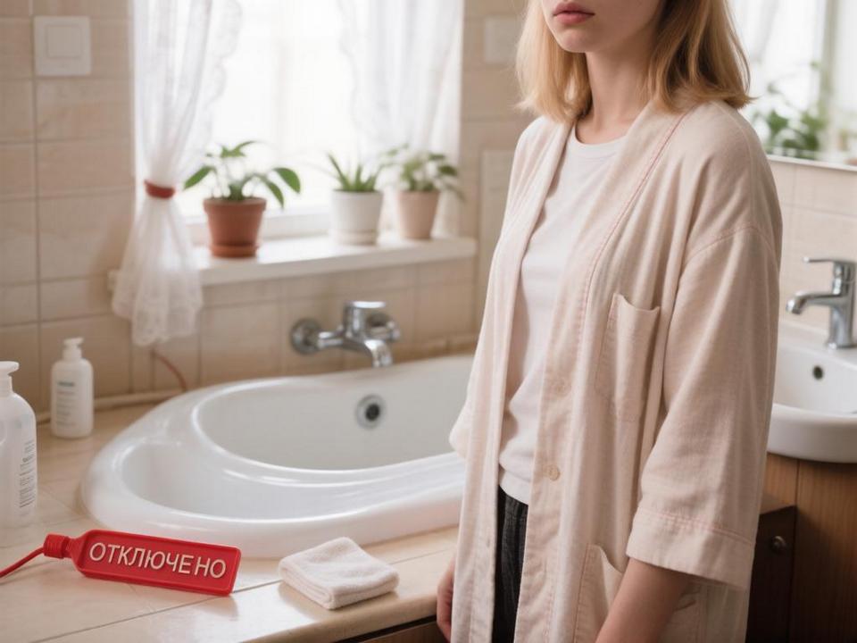 отключение воды, изображение ГигаЧата