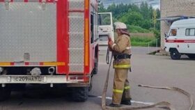 Пожарные учения в Озёрненской участковой больнице