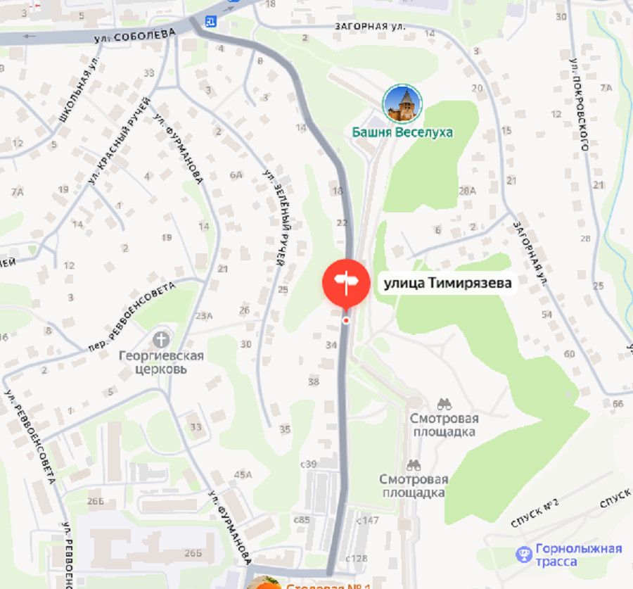 тимирязева яндекс карты